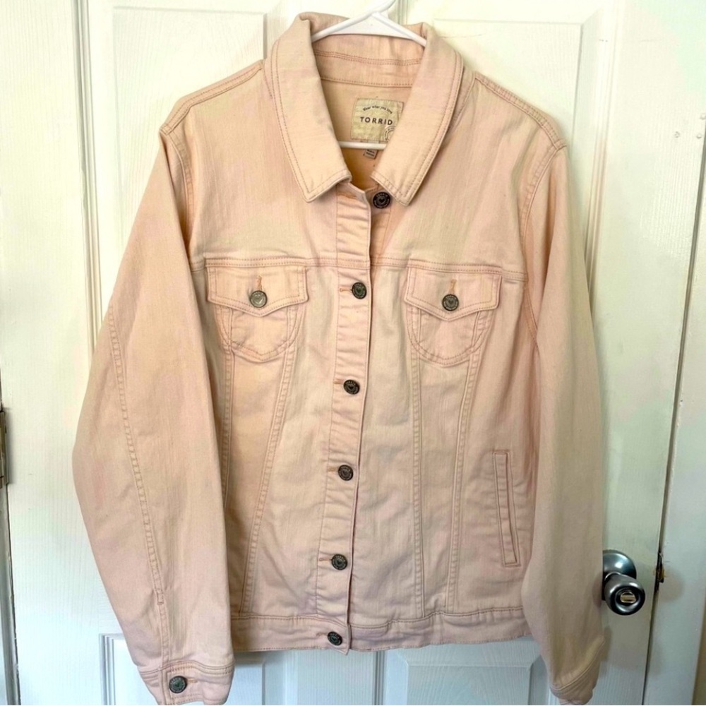 Torrid pink Denim Jacket